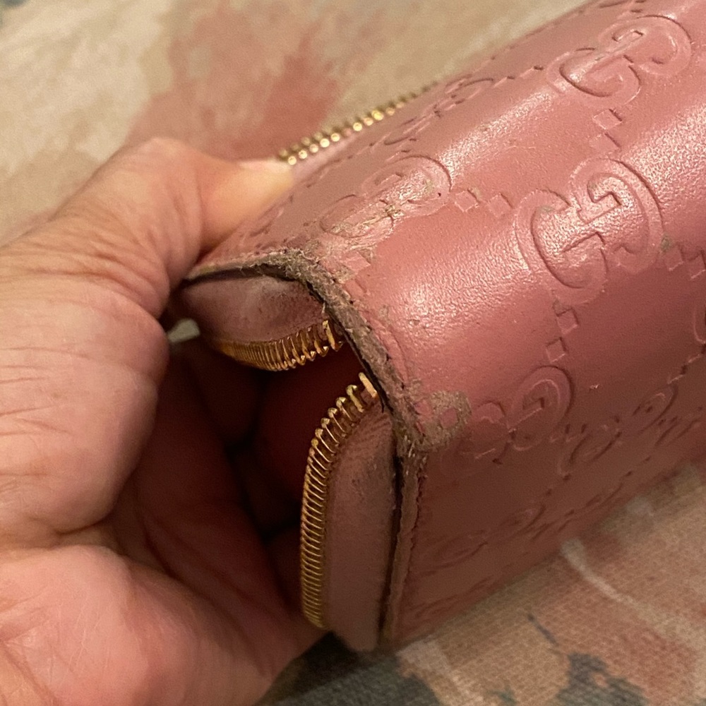 GUCCI Shima Pink Leather Zippy Continental Wallet - Picture 10 of 12